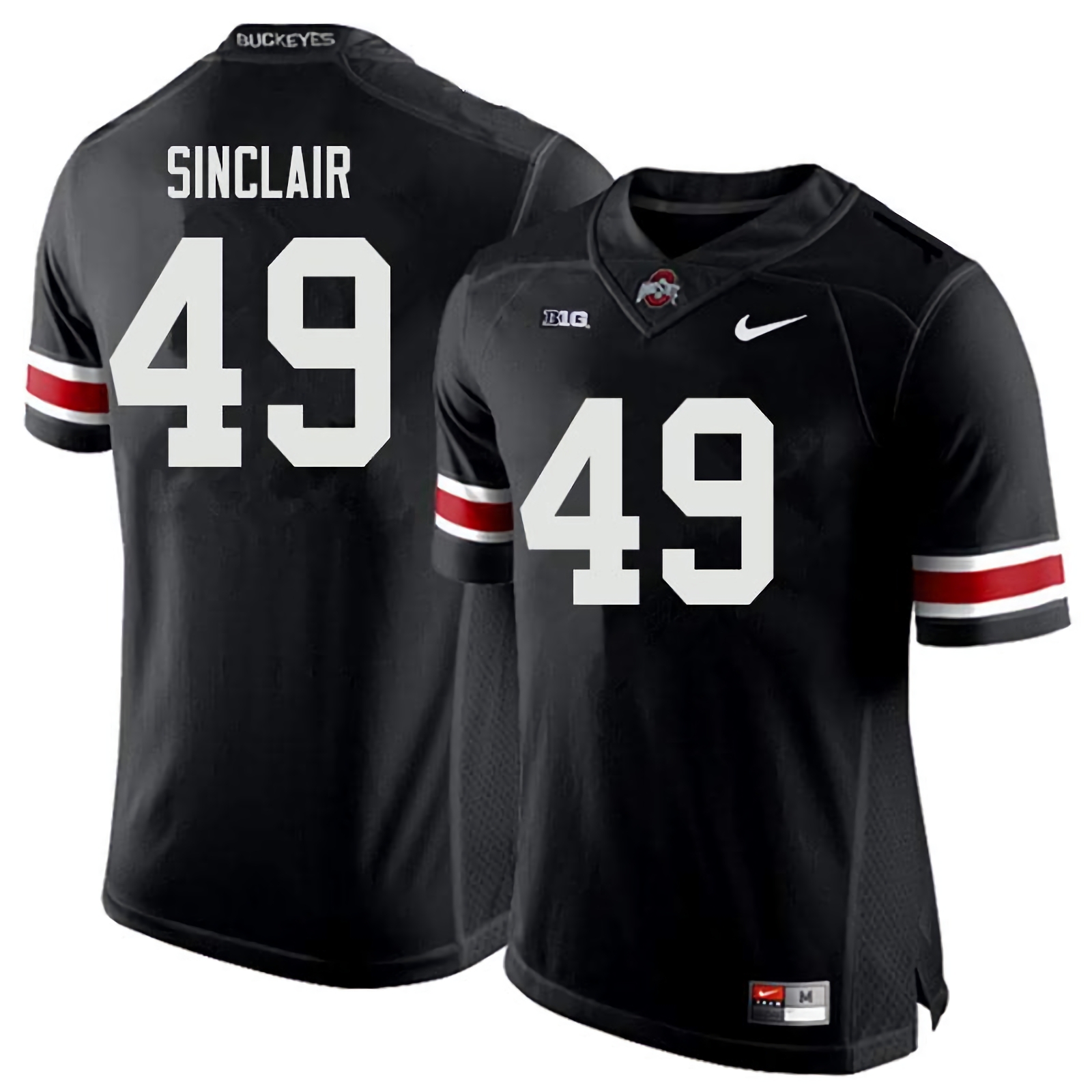Darryl Sinclair Ohio State Buckeyes Men's NCAA #49 Nike Black College Stitched Football Jersey VOX8156BD